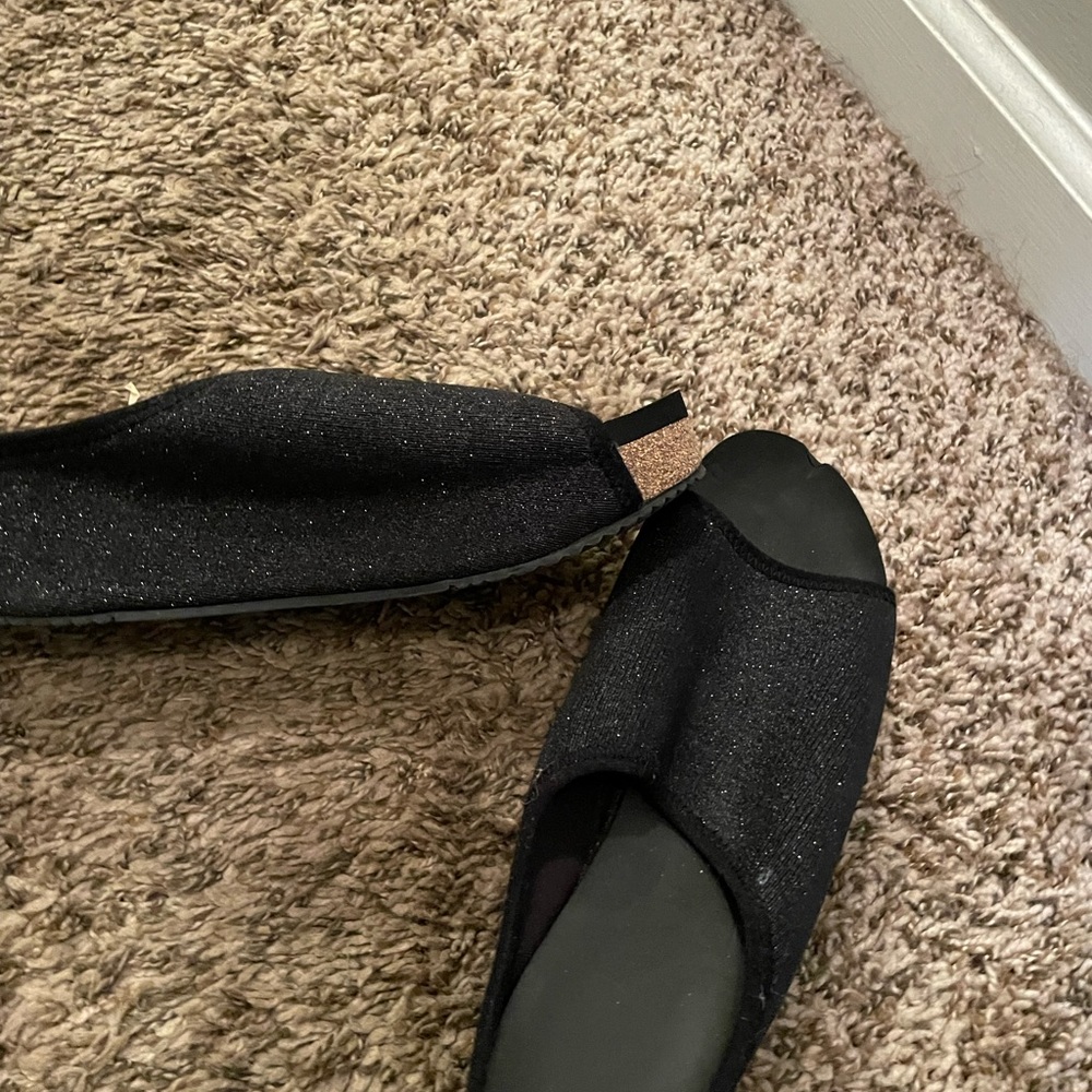 Black Slide in Shoes